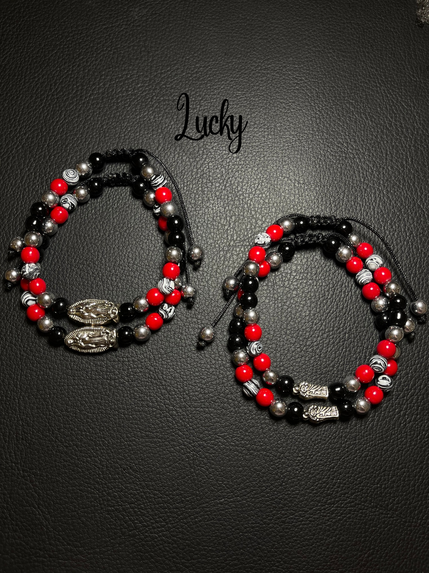 Pulseras Virgen de Guadalupe y San Judas Tadeo plata
