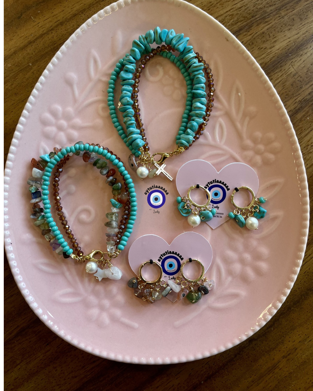 Pulseras 3 en 1 con dijes