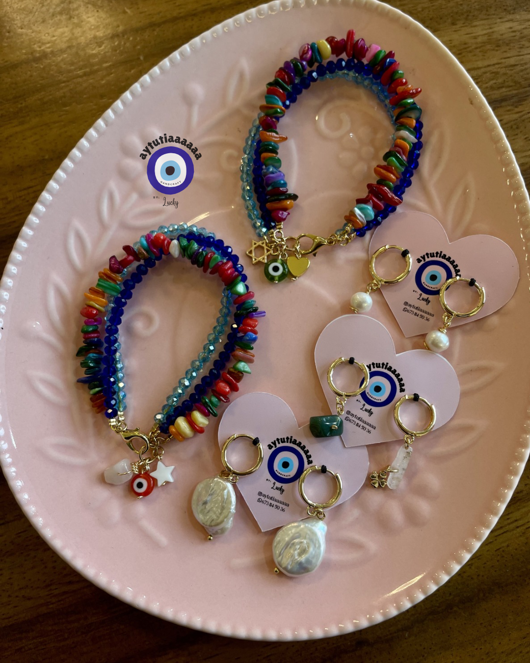 Pulseras 3 en 1 con dijes