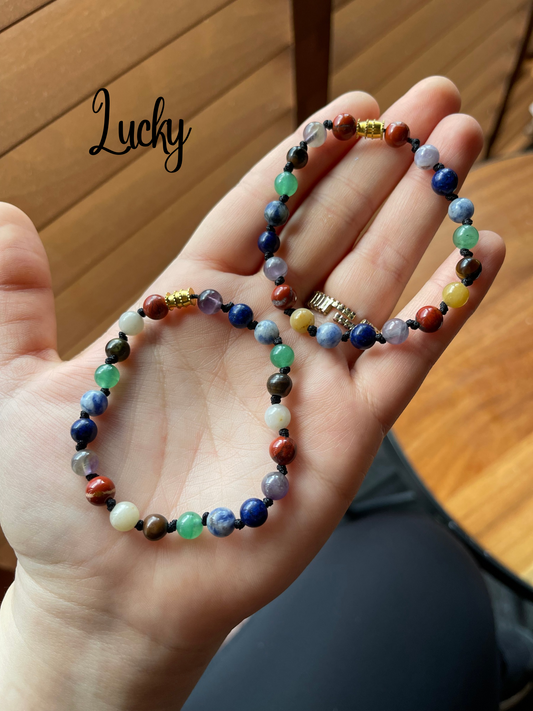 Pulsera protección 7 chakras tejida
