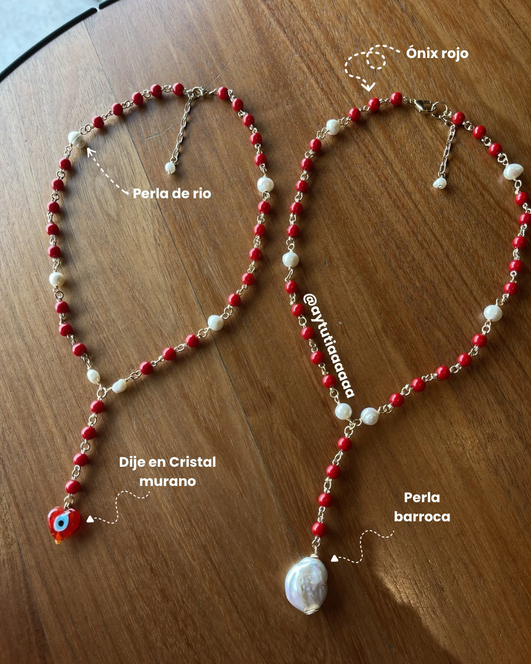 Choker rojo sencillo