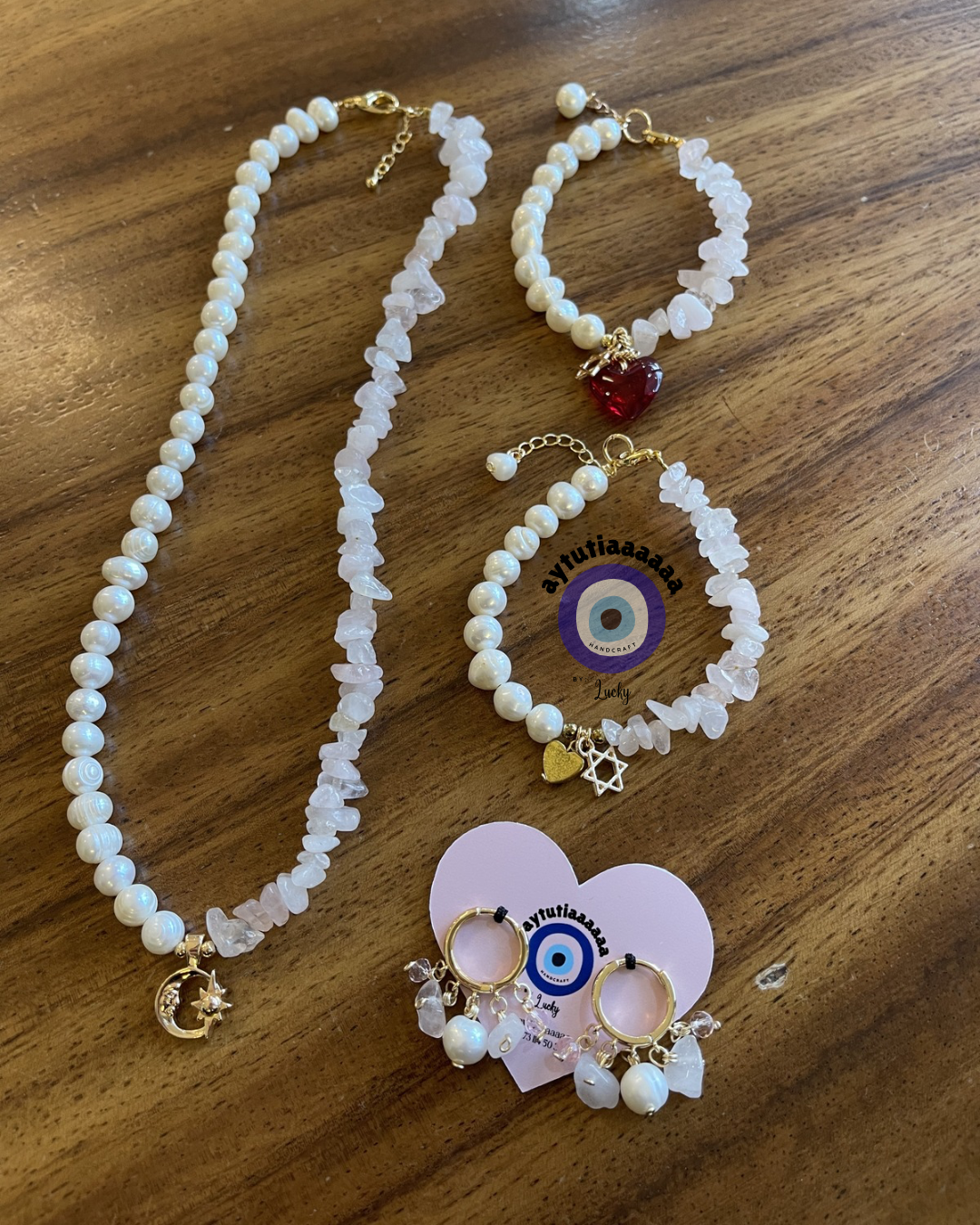 Collar sol y luna rosa 🌙🌞